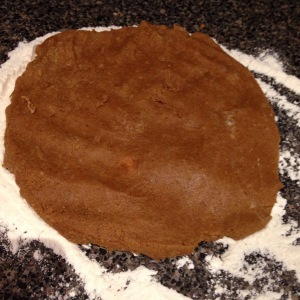 The molasses has been properly incorporated pulling the dough together