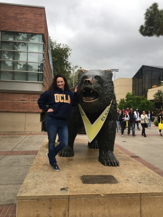 Me at the Bruin Statue the day I SIR (Statement of Intent to Register) May 12, 2018