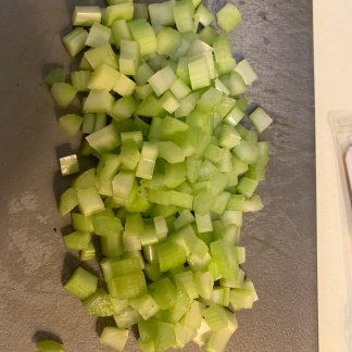 diced celery